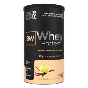Whey Protein 3W Sabor Baunilha SupraErvas 450g