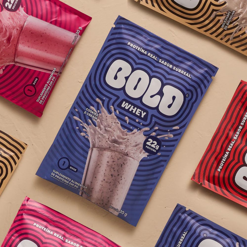 Suplemento Alimentar de Proteína Whey sabor Cookies & Cream Bold 30g - Imagem 4