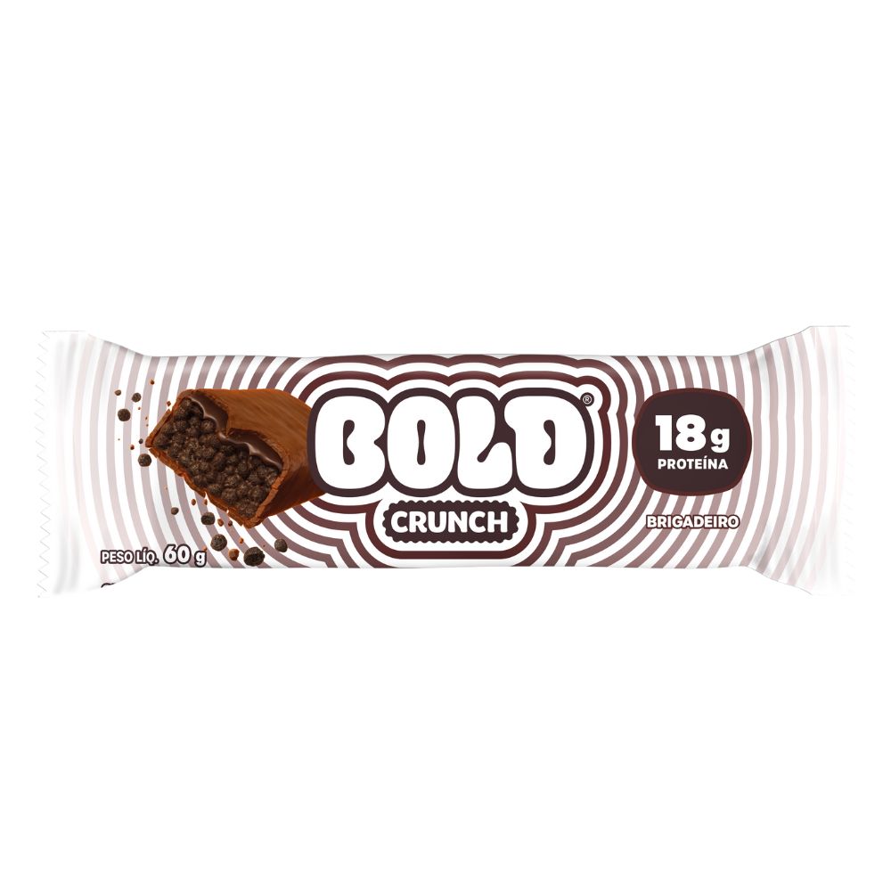 Barra de Proteína Crunch Sabor Brigadeiro Bold 60g