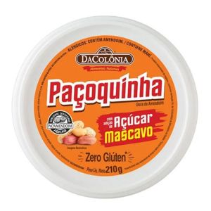 Paçoquinha Rolha Com Açúcar Mascavo DaColônia 210g - Imagem 3