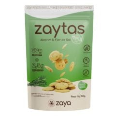 Snack Proteico Zaytas Protein Sabor Alecrim e Flor de Sal Zaya 50g