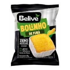 Bolinho de Fubá Zero Açúcar Sem Glúten Belive 40g