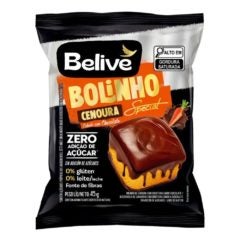 Bolinho de Cenoura com Cobertura de Chocolate Sem Açúcar Belive 45g
