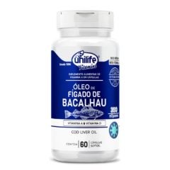 Óleo de Fígado de Bacalhau Unilife 60 cápsulas softgel