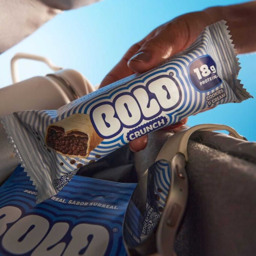 Barra de Proteína Crunch Sabor Cookies & Cream Bold 60g - Imagem 2