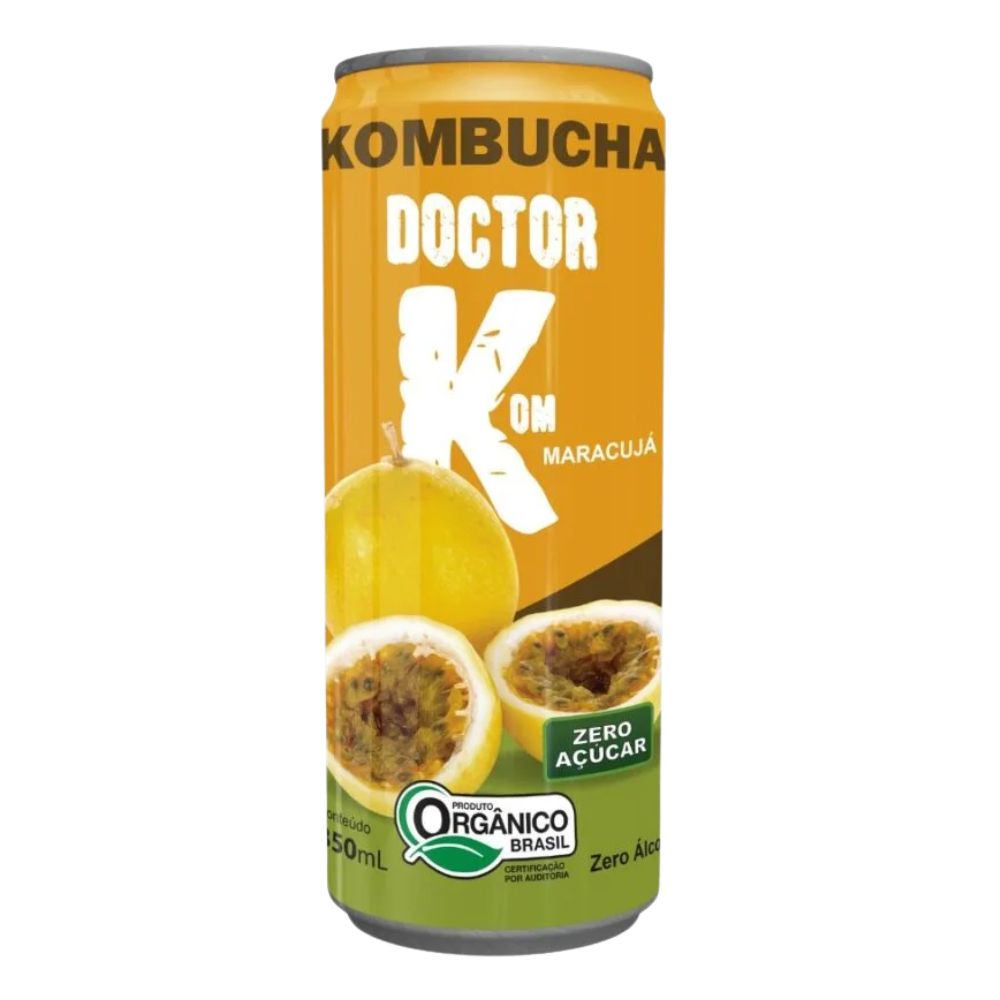 Kombucha Orgânico Sabor Maracujá Doutor K 350ml