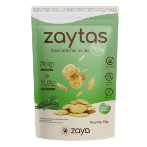 Snack Proteico Zaytas Protein Sabor Alecrim e Flor de Sal Zaya 50g