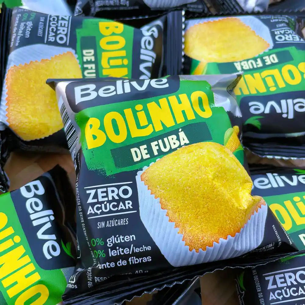 Bolinho de Fubá Zero Açúcar Sem Glúten Belive 40g - Imagem 4