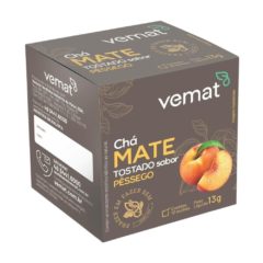 Chá Mate Sabor Pêssego Vemat 10 Sachês