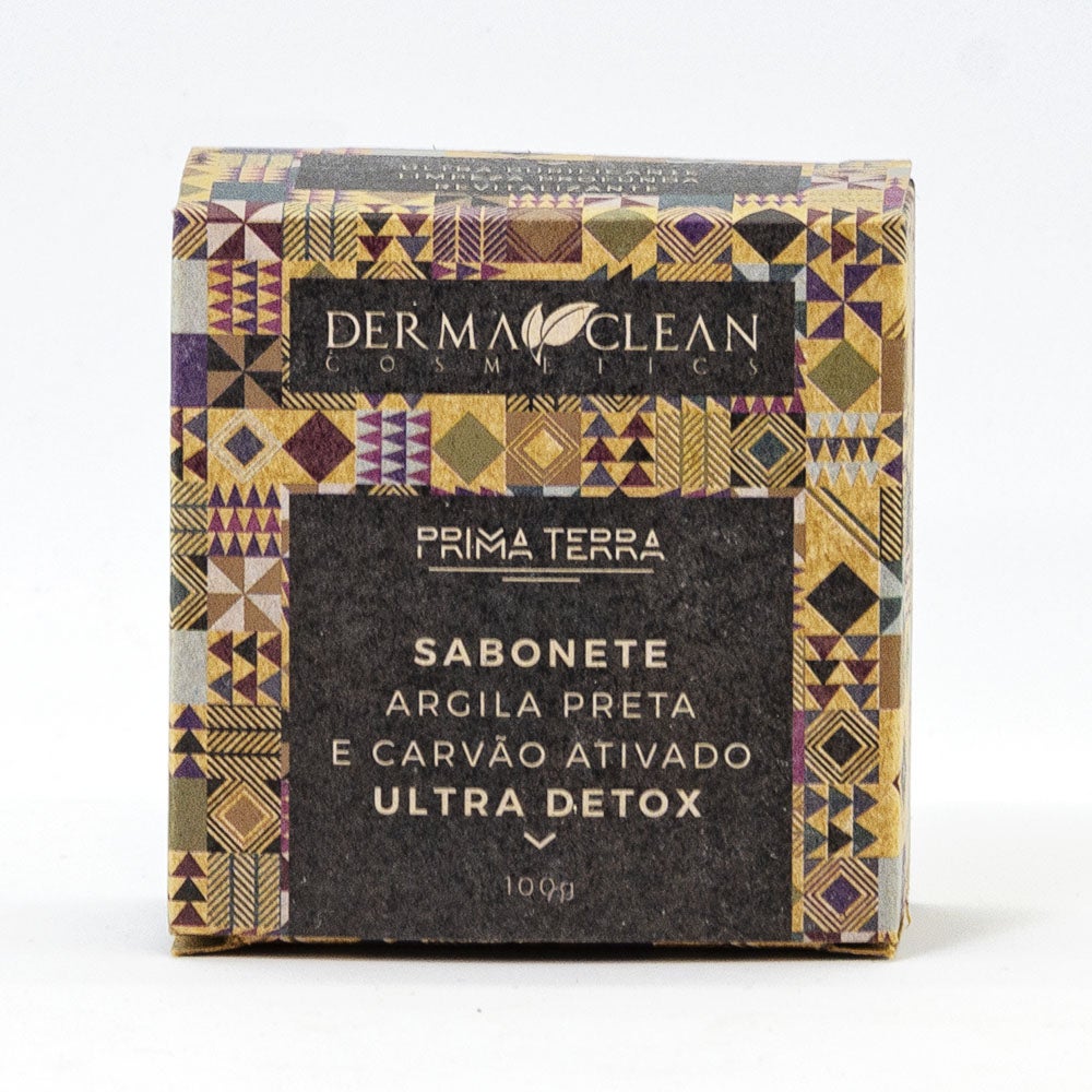 Sabonete de Argila Preta e Carvão Ativado Derma Clean 100g