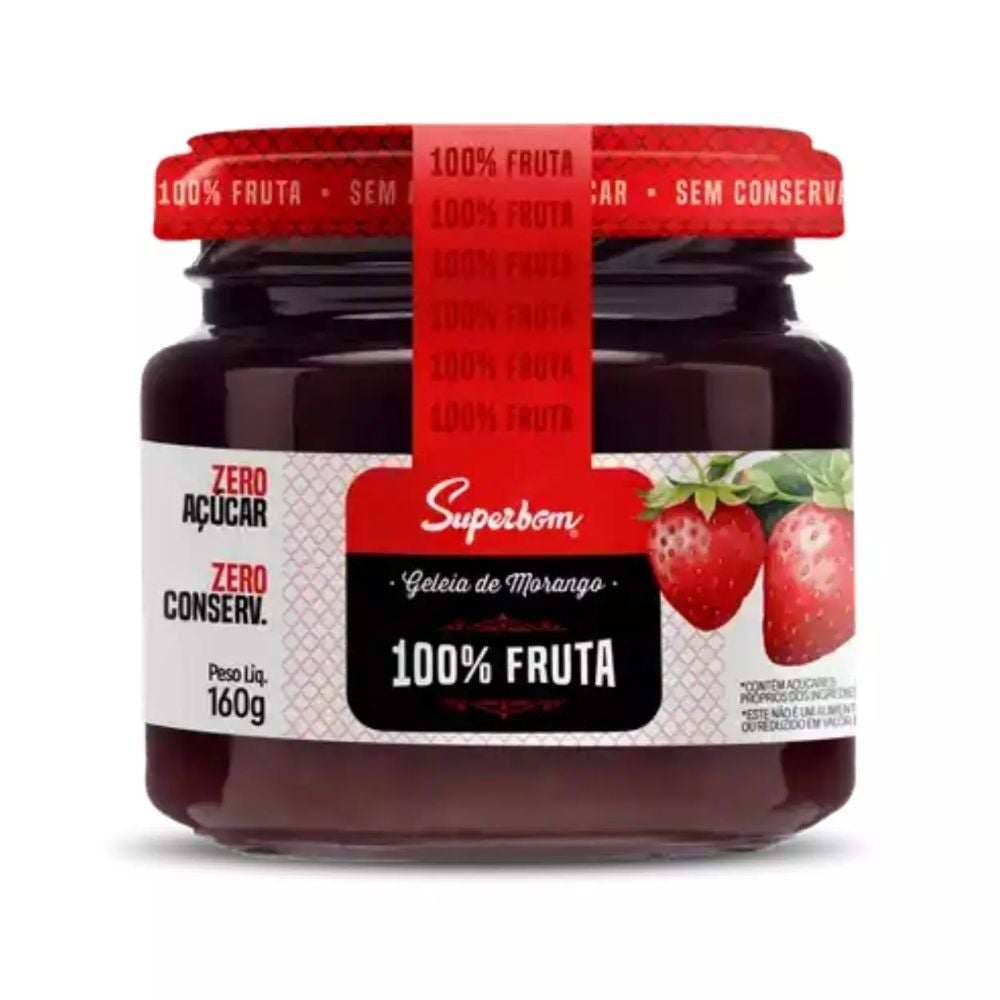 Geleia de Morango 100% Fruta Superbom 160g