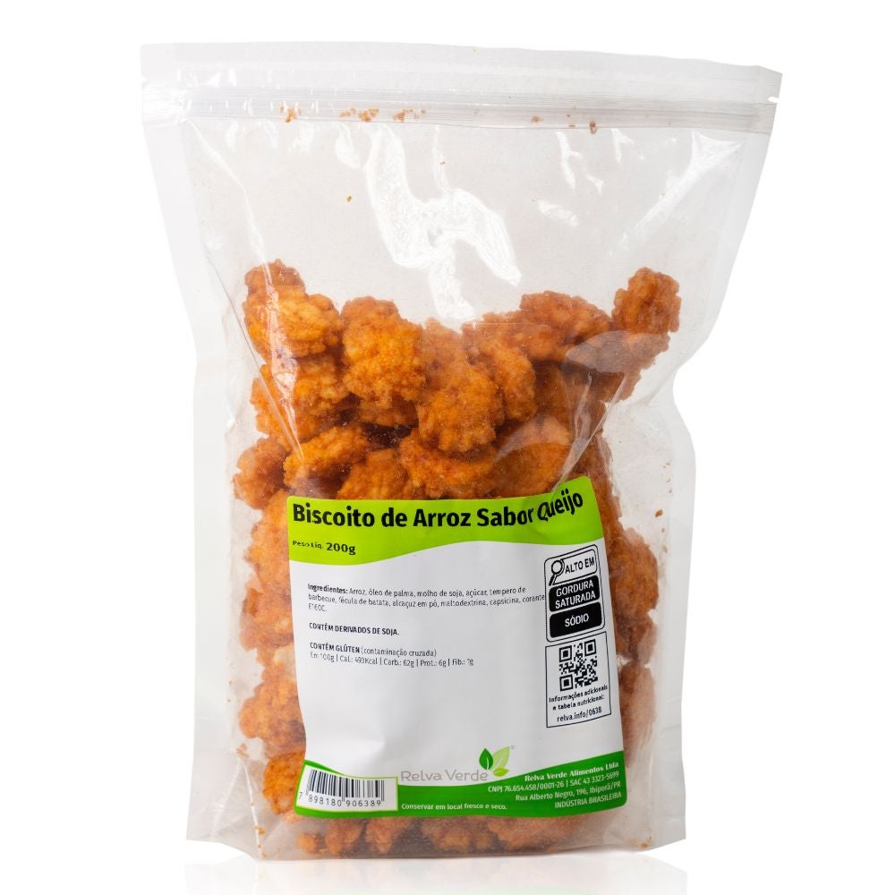 Biscoito de Arroz Sabor Queijo 200g - Imagem 3