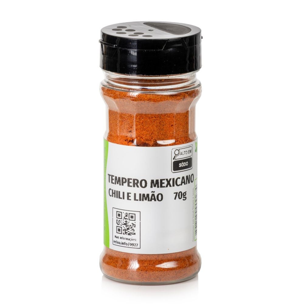 Tempero Mexicano Chili e Limão Pote 70g - Imagem 3