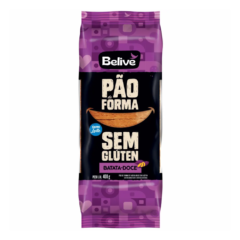 Pão de Forma de Batata Doce Sem Glúten Belive 400g