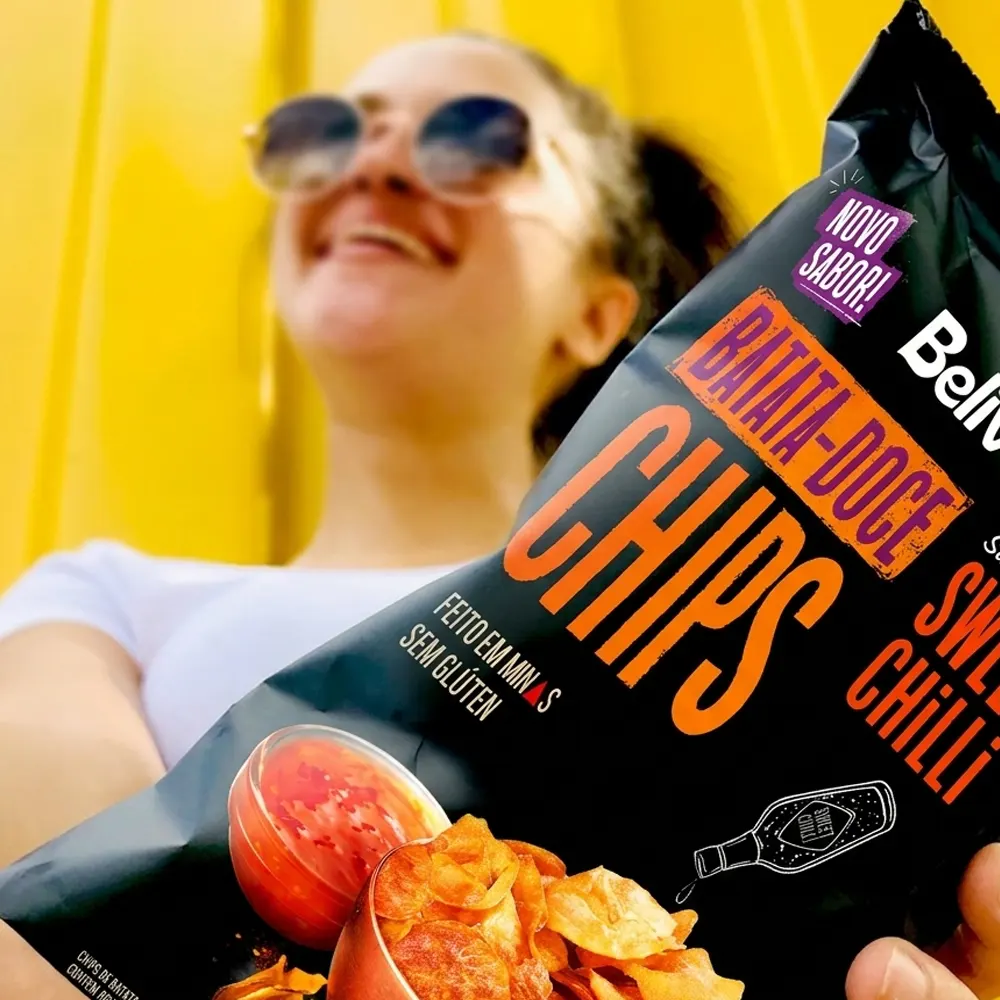 Batata-Doce Chips Sabor Sweet Chilli Belive 50g - Imagem 2