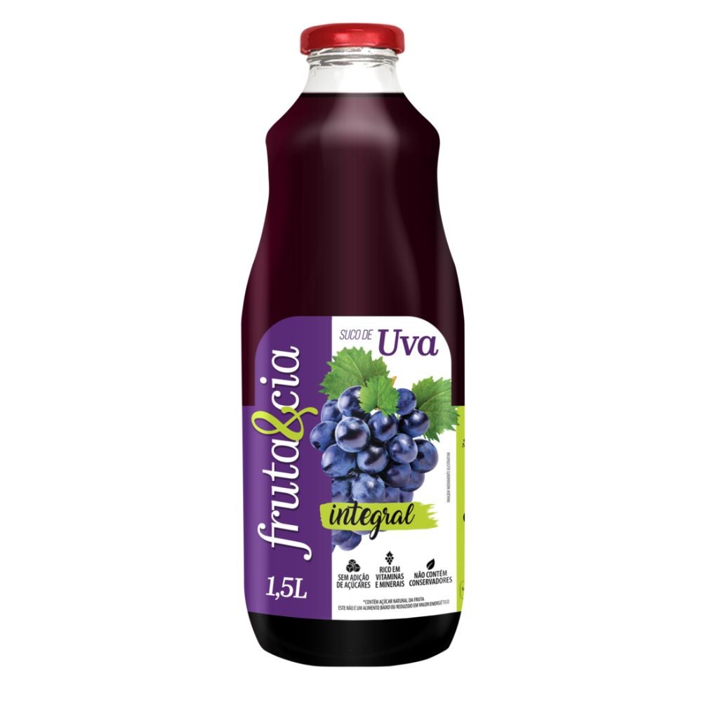 Suco de Uva Integral Fruta e Cia 1,5L