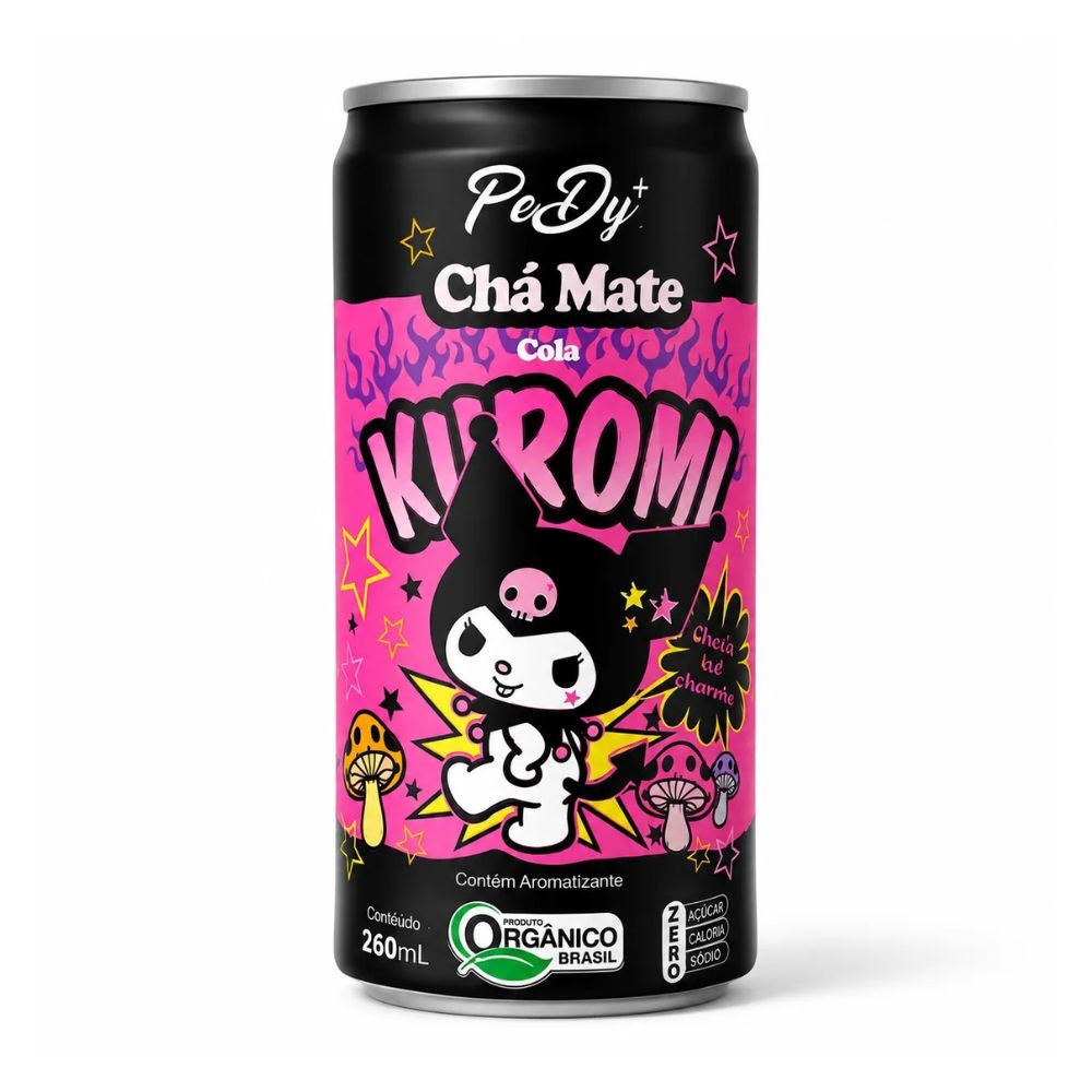 Chá Mate Kuromi Sabor Cola PeDy+ 260ml