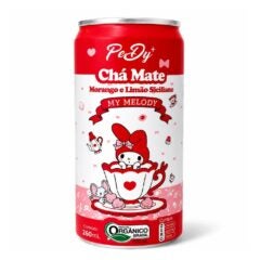 Chá Mate My Melody Sabor Morango e Limão Siciliano PeDy+ 260ml