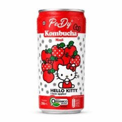 Kombucha Hello Kitty Sabor Maçã PeDy+ 260ml